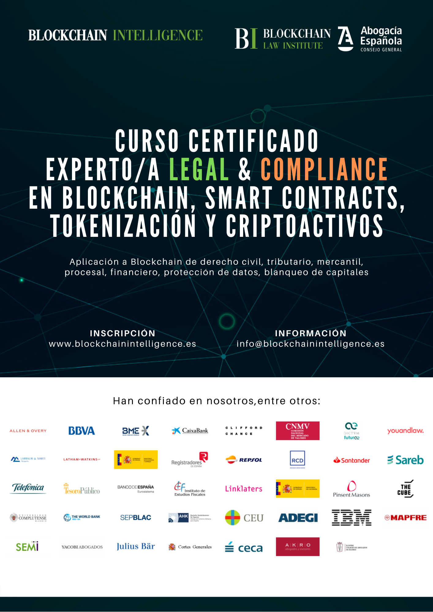 Curso Certificado Experto/a Legal en Blockchain, Smart Contracts, Tokenizaci&oacute;n y Criptoactivos