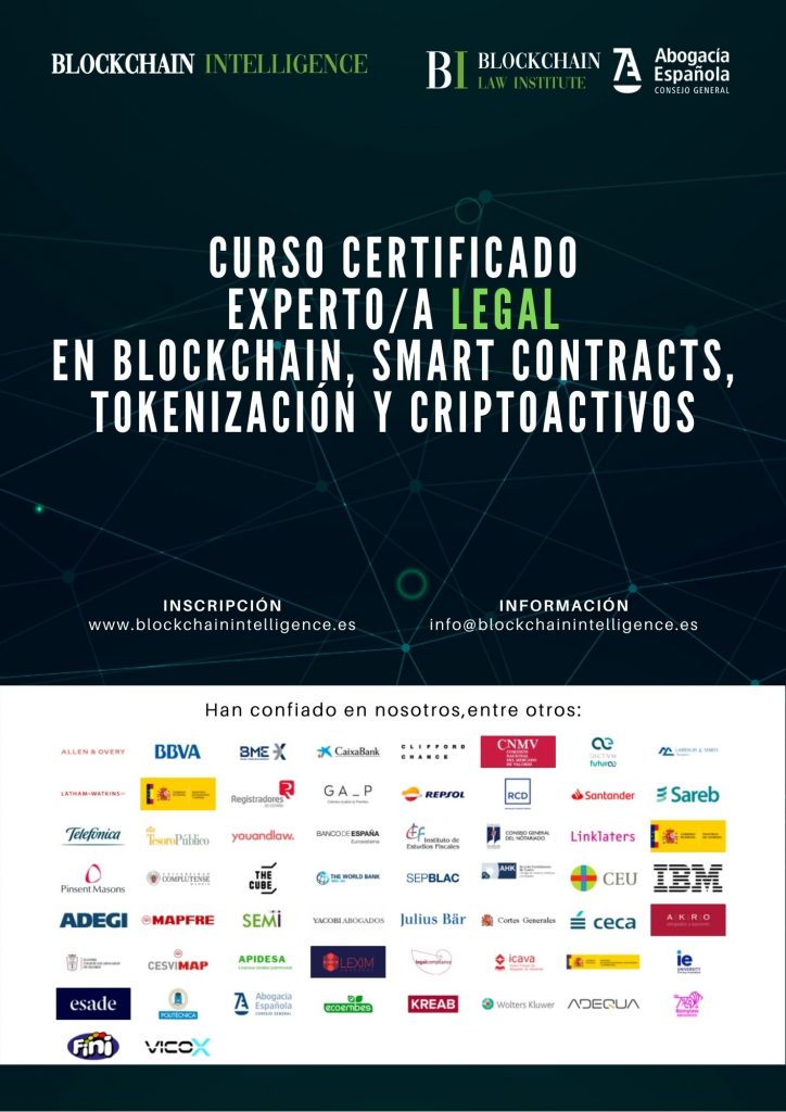 Curso Certificado Experto/a Legal en Blockchain, Smart Contracts, Tokenizaci&oacute;n y Criptoactivos