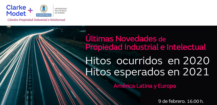 &Uacute;ltimas novedades de Propiedad Industrial e Intelectual - Hitos ocurridos en 2020 - Hitos esperados en 2021