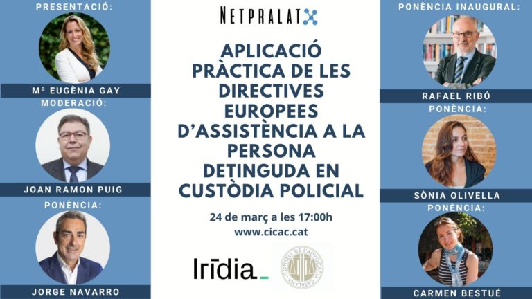 WbinCICAC: Aplicaci&oacute; pr&agrave;ctica de les directives europees d?assist&egrave;ncia a la persona detinguda en cust&ograve;dia policial