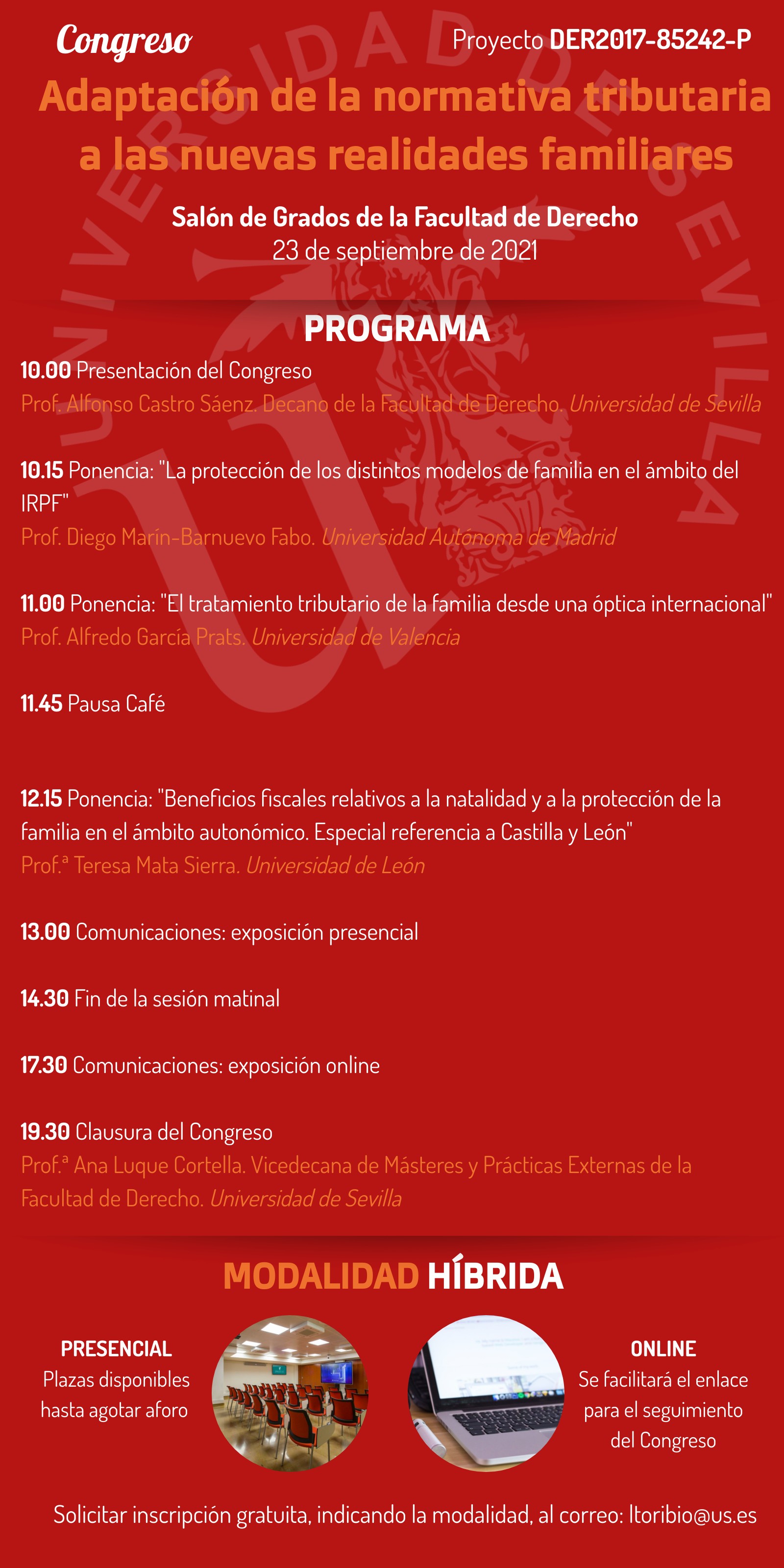 Congreso Adaptaci&oacute;n de la normativa tributaria a las nuevas realidades familiares